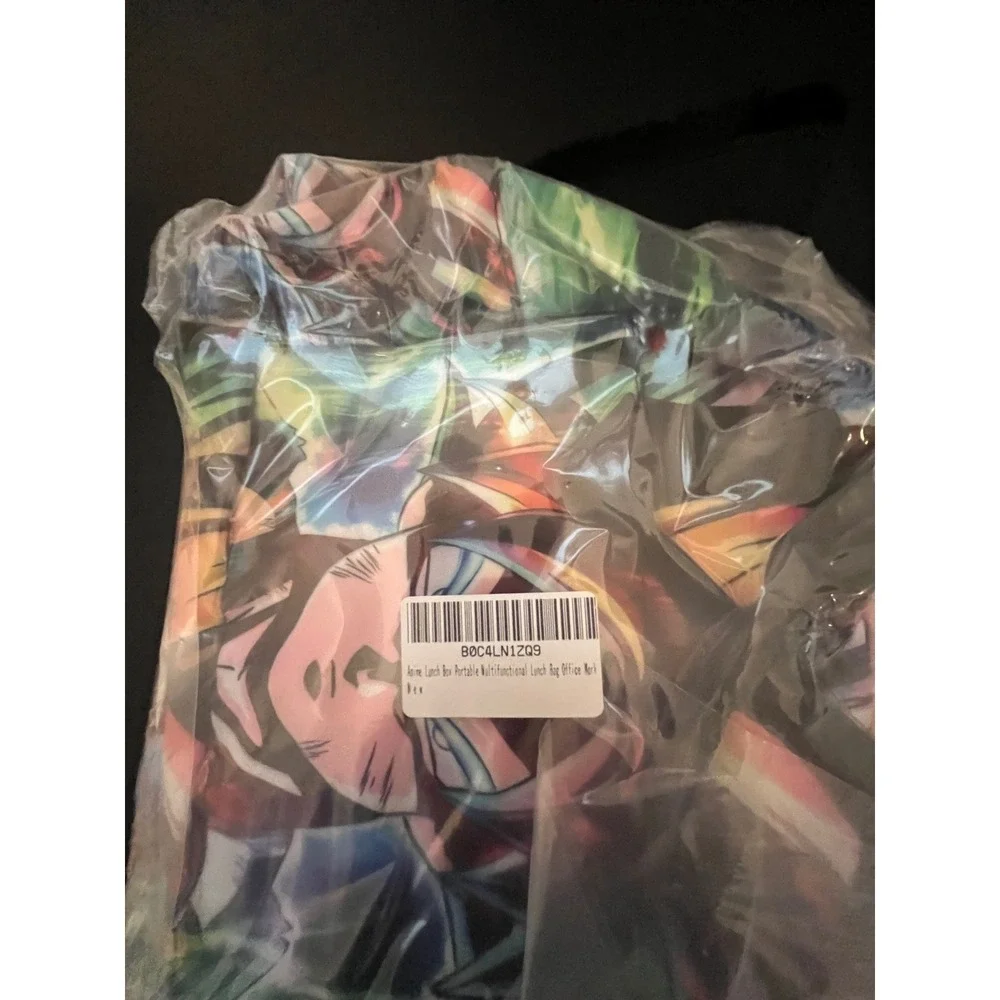 Dragon Ball Super Goku Ultra Instinct Insulated Lunch Bag Anime Tote Multicolor